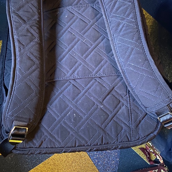VERA BRADLEY QUILTED PURPLE BLUE FLORAL Backpack main image 5